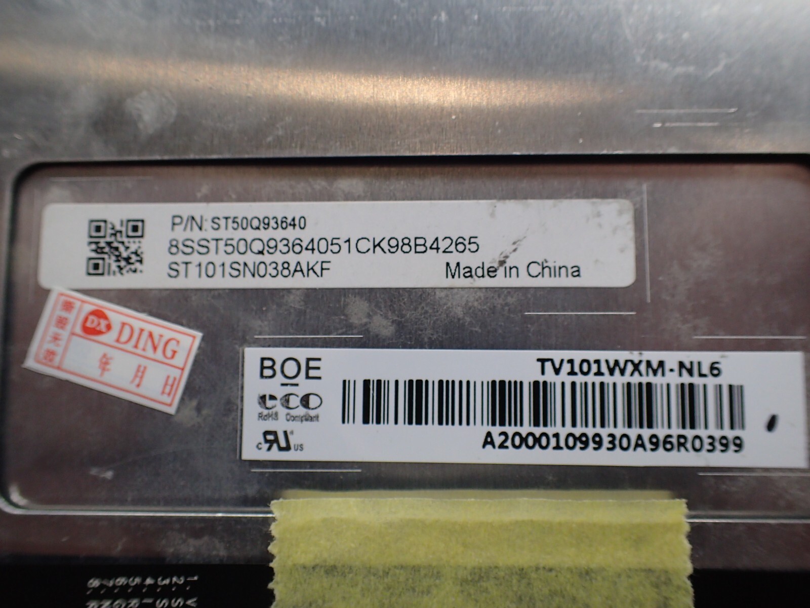 Lenovo 5D10R54672 Full High-Definition LCD Touch Screen With Bezel For IdeaPad D