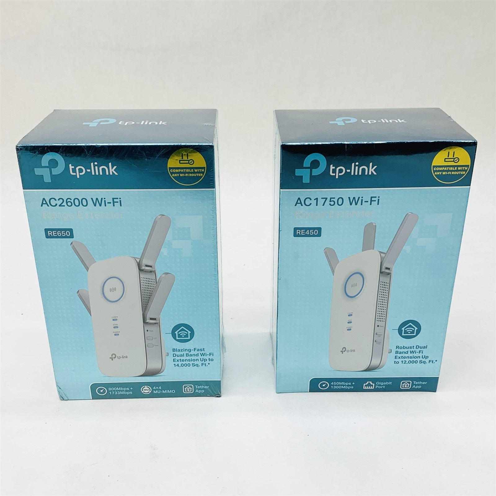 TP Link Range Extender RE450 AC1750 (UK) RE650 AC2600 (UK) UK Version Lot 2 New