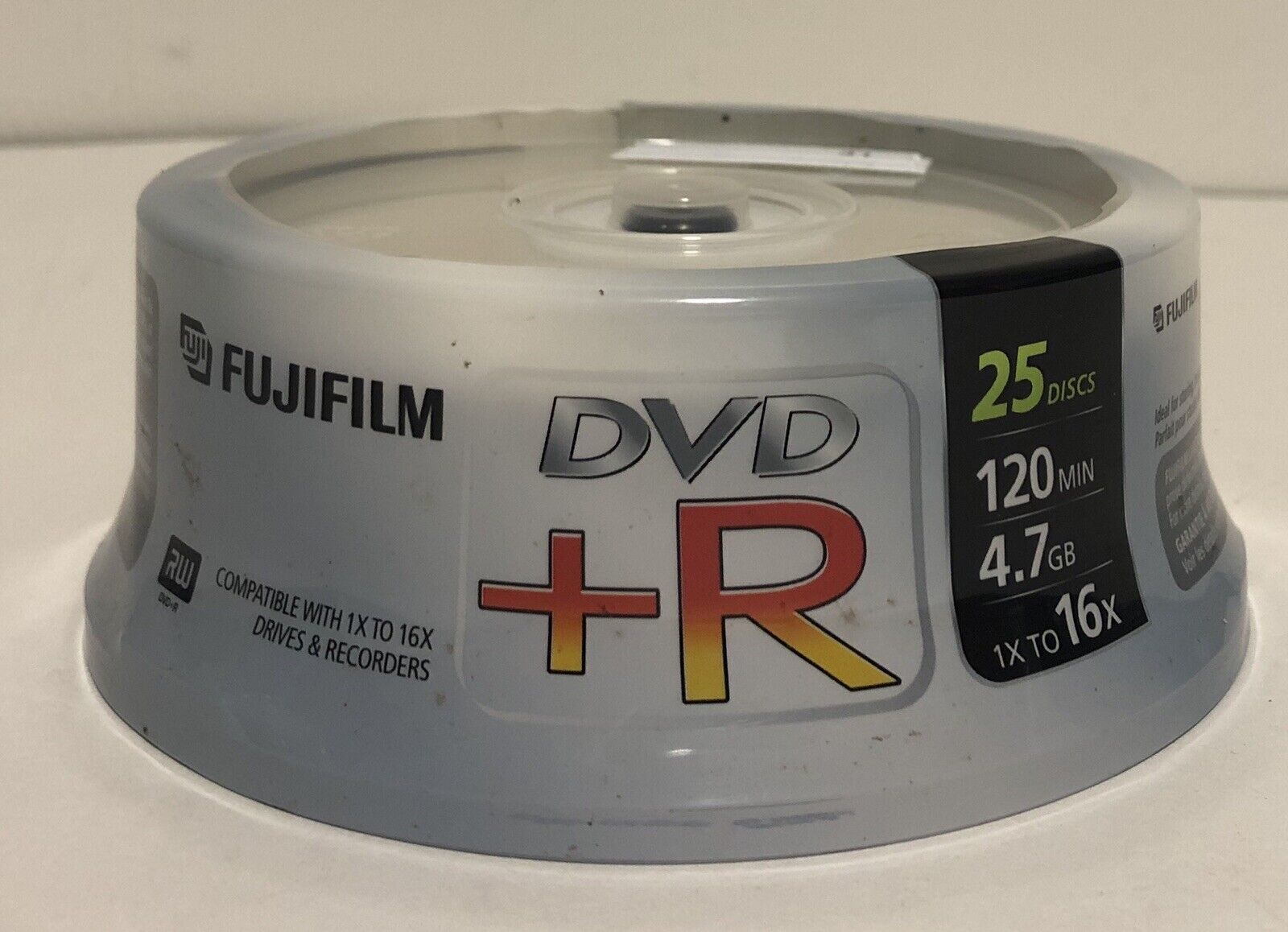 FUJI FILM DVD +R 25 Discs 120 MIN 4.7 GB 1X to 16X NIP