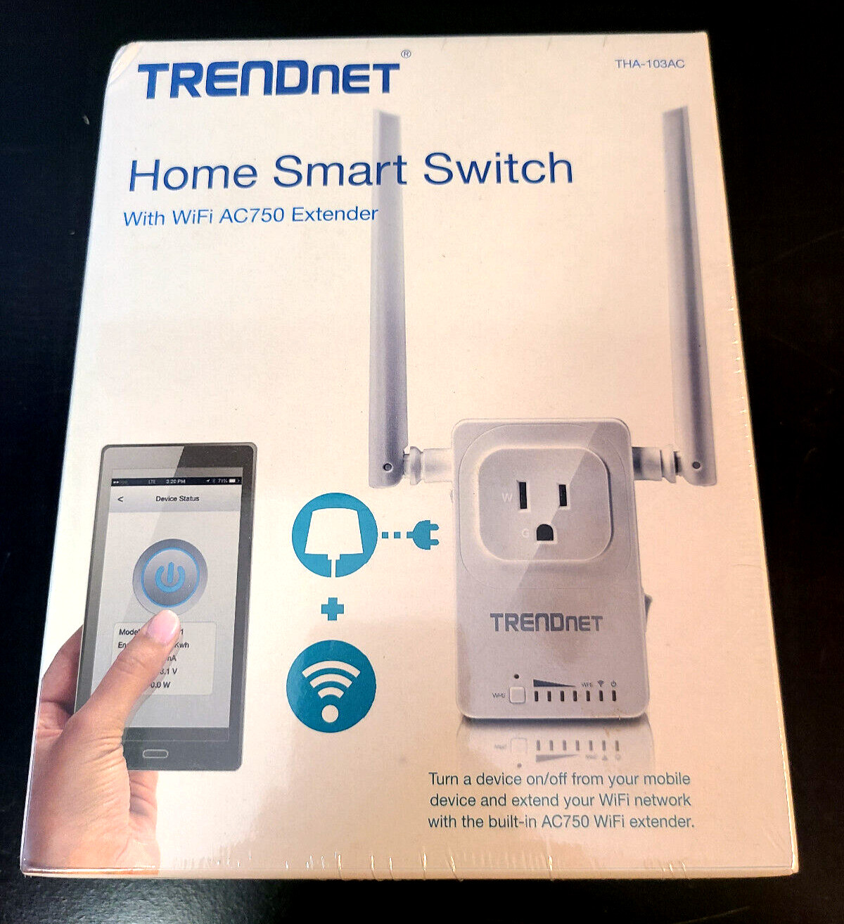 TRENDnet Home Smart Switch with Wi-Fi AC750 Extender (THA-103AC)  *NEW*