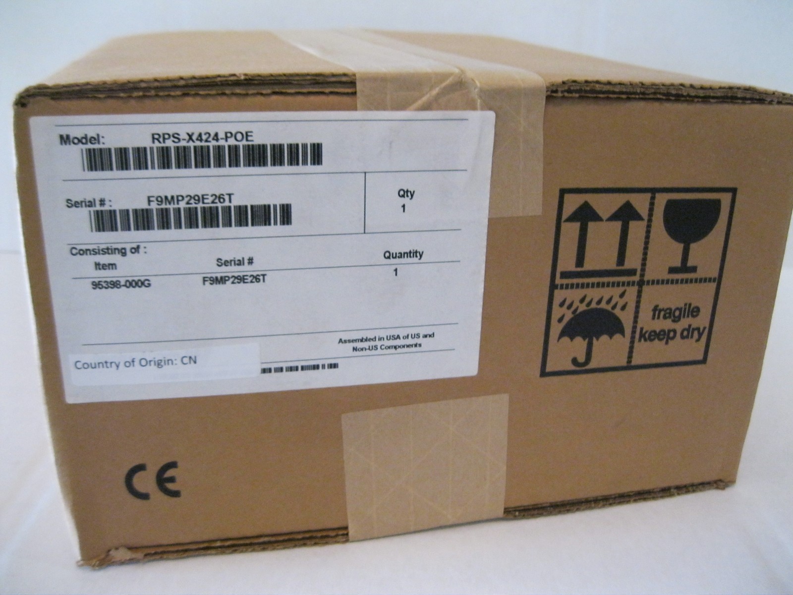 NEW RPS-X424-POE Foundry Brocade 600W AC Power Supply FESX424-POE 