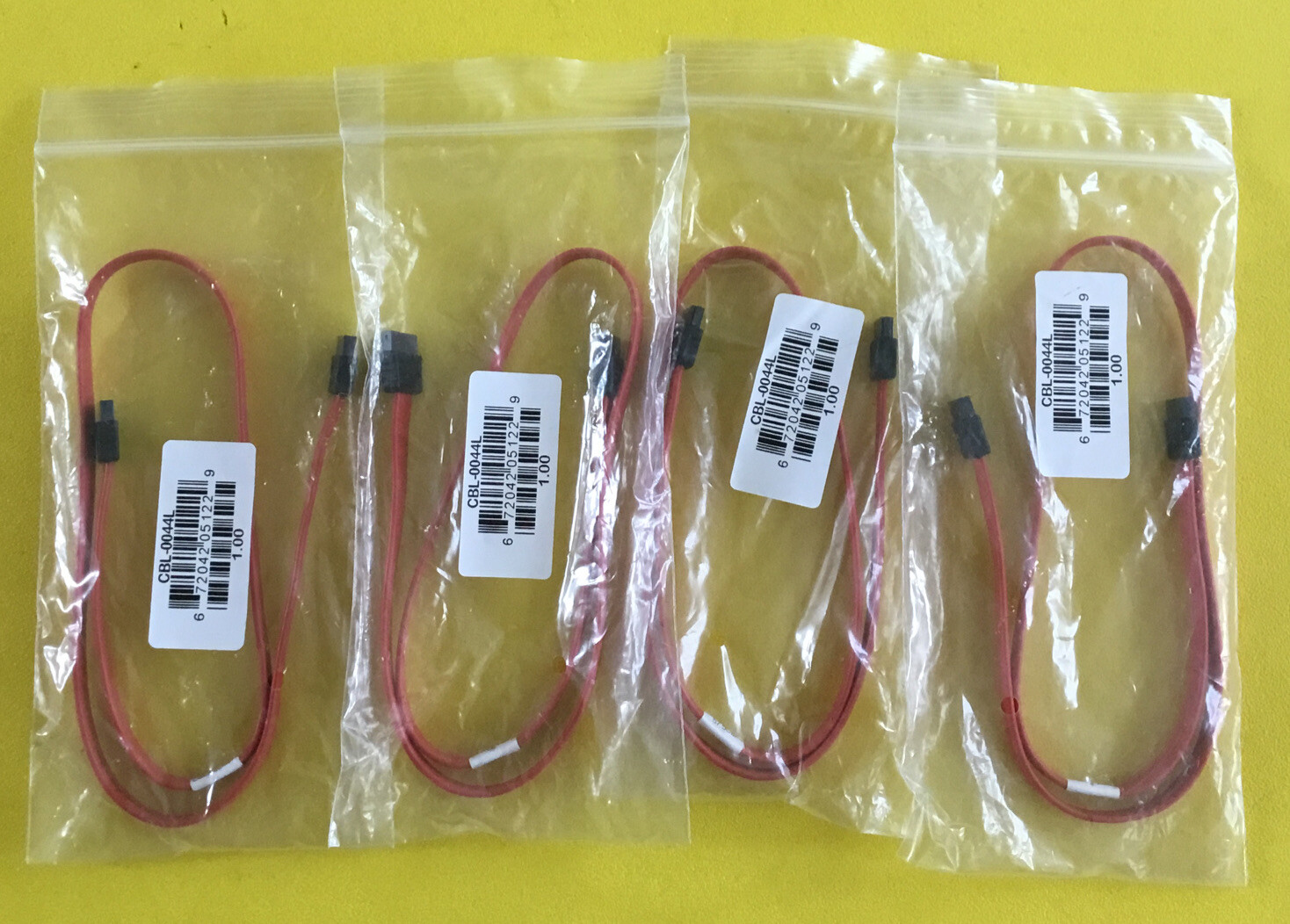 SuperMicro (lot of4 )OCC Serial SATA 24" Cable CBL-0044L 14-10010-003  5-4——— 5