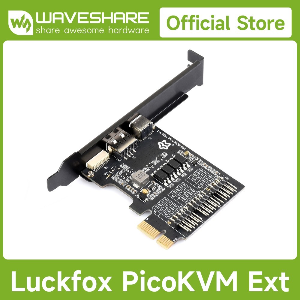 Waveshare Luckfox PicoKVM Ext Expansion Board Compatible With PCIe ×1/×4/×8 /×16