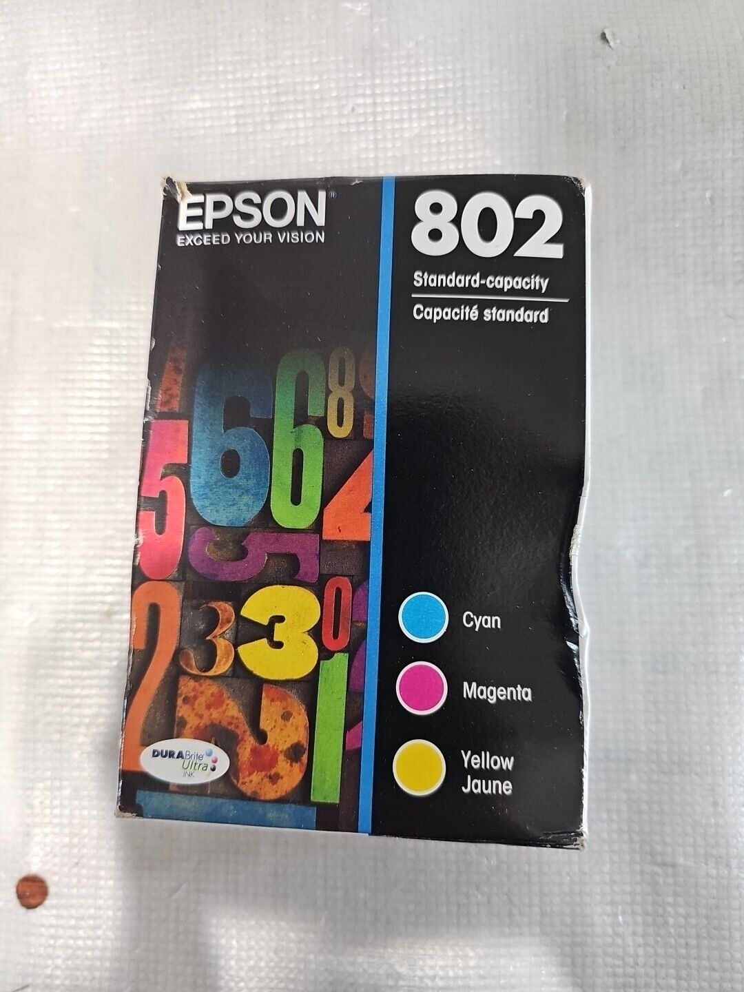 New Genuine Epson 802 (T802520) Tri-Color Ink Cartridge Exp:2023