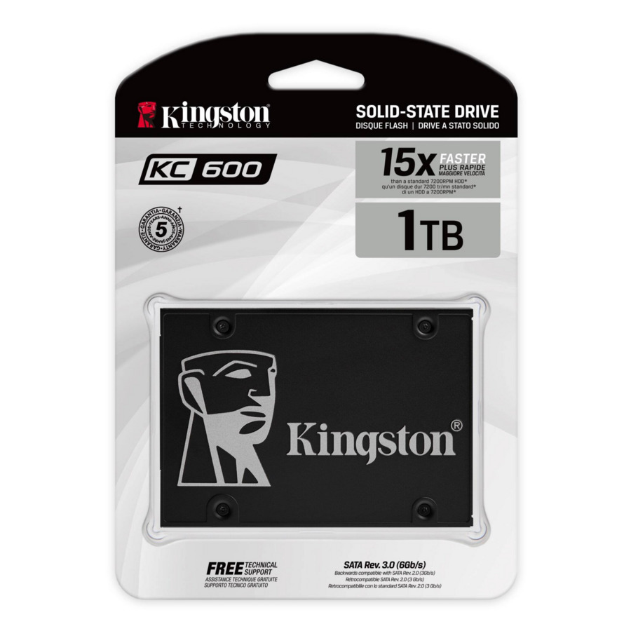 Kingston SSD KC600 256GB 2.5'' 256GB 512GB 1TB 2TB SATA3 Solid State Drive LOT