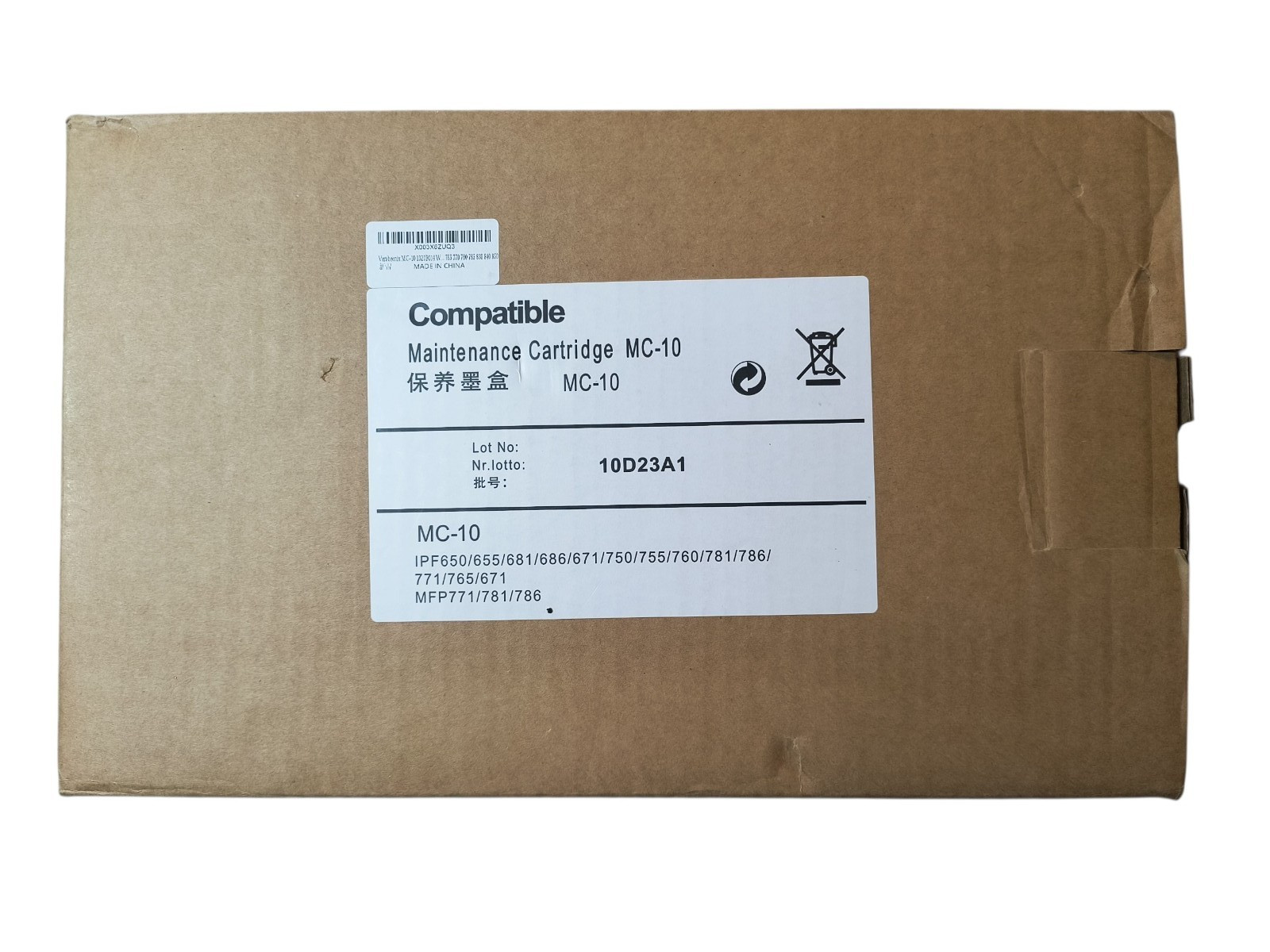MC-10 Maintenance Cartridge Compatible with Canon IPF650/655/681/686/671/750 Ect