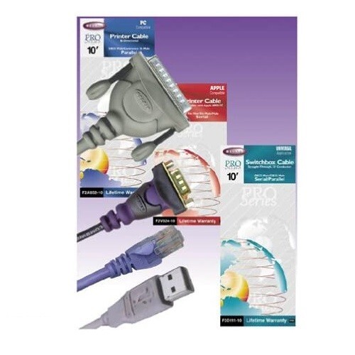 F2A032-10 10FT Belkin 28Awg Pro Series Parallel Printer Cable