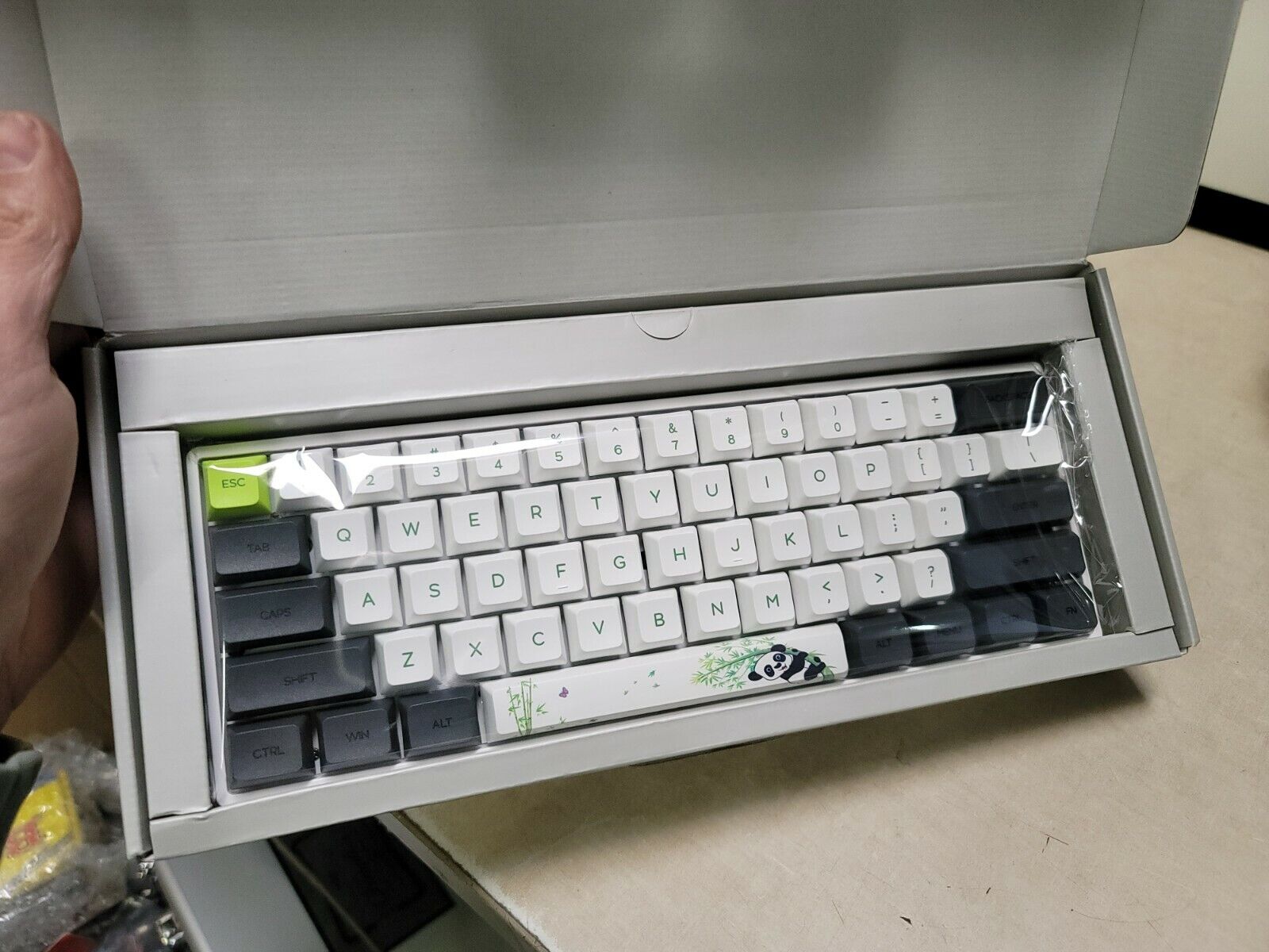 EPOMAKER SKYLOONG SK61 61 Keys Hot Swappable Mechanical Keyboard RGB Panda