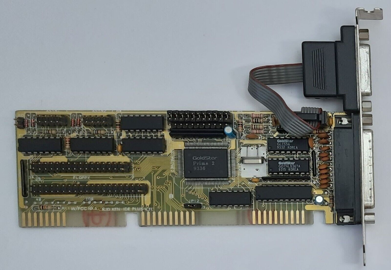 Kentech IDE-PLUS V3L Multi-I/O IDE Floppy ISA Controller (Prime 2, Retro, 1993)