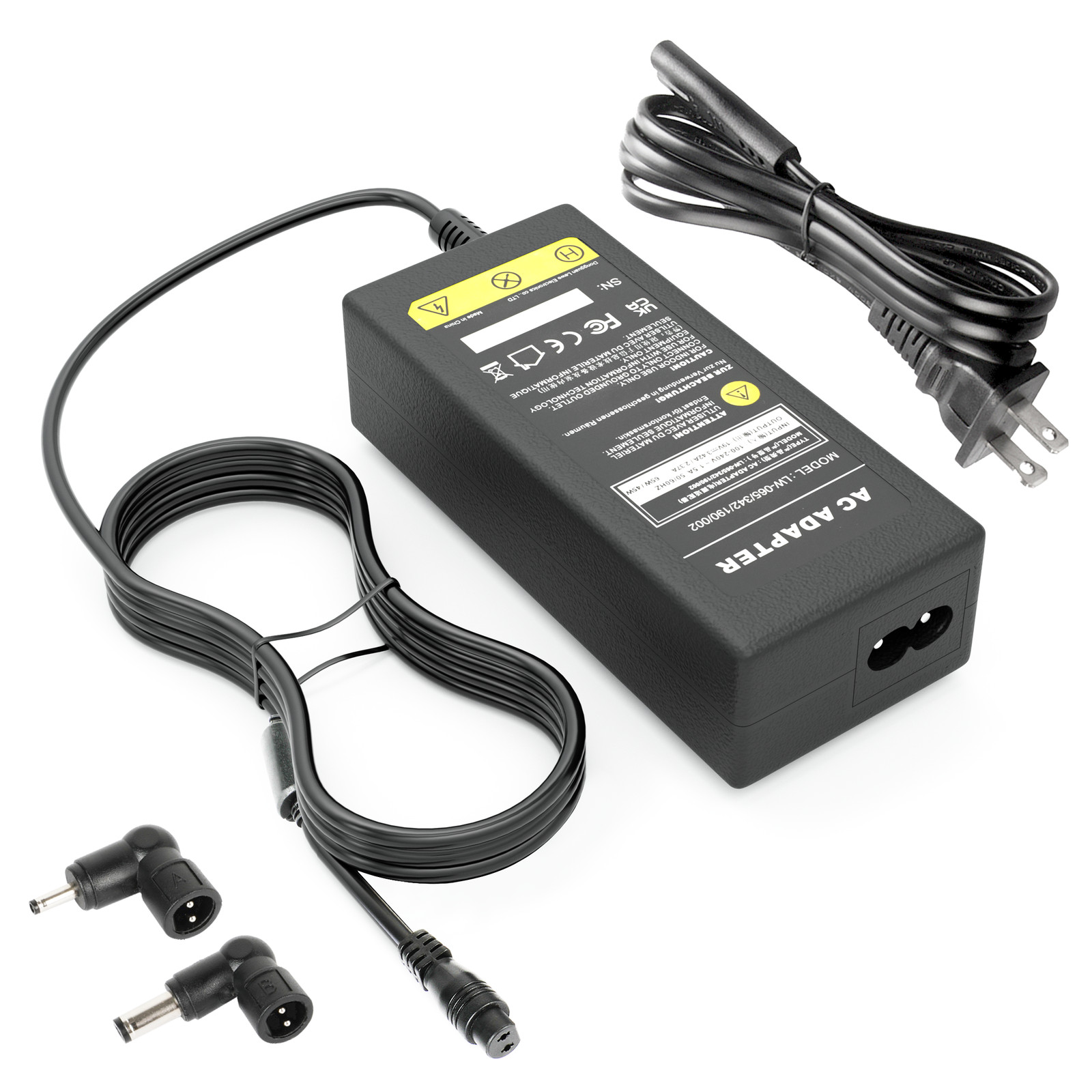 For ACER Laptop Charger Power Cord Acer Chromebook C720 15 cb3-532 65W&45W Black