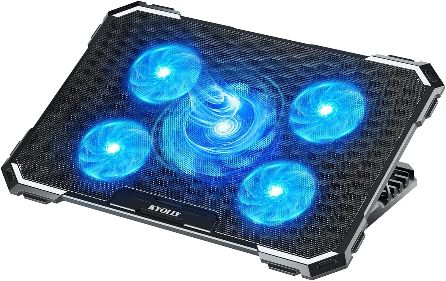 Upgrade Laptop Cooling Pad,Gaming Laptop Cooler with 5 Quiet Fans,2 USB Ports,5 