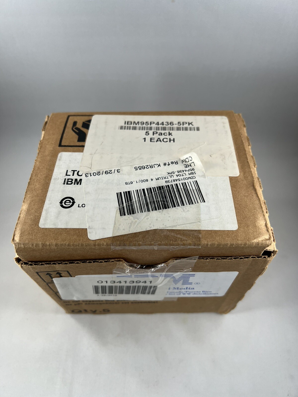 5 Pack IBM LTO4 Ultrium 800gb Data Cartridge 1,600GB Compressed 95P4463 Japan