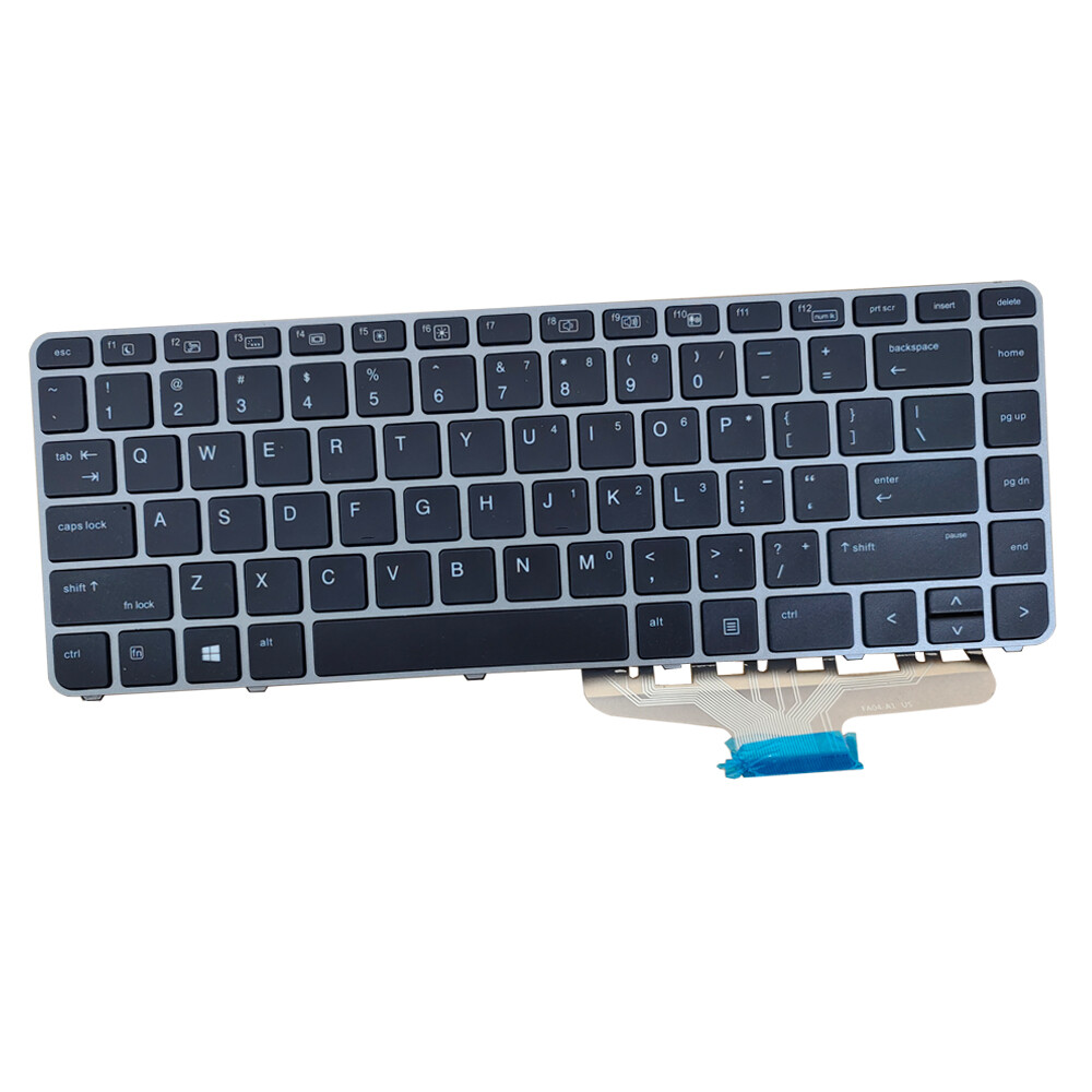 NEW US Sliver Keyboard with Backlit for HP Elitebook Folio 1040 G3 818252-001