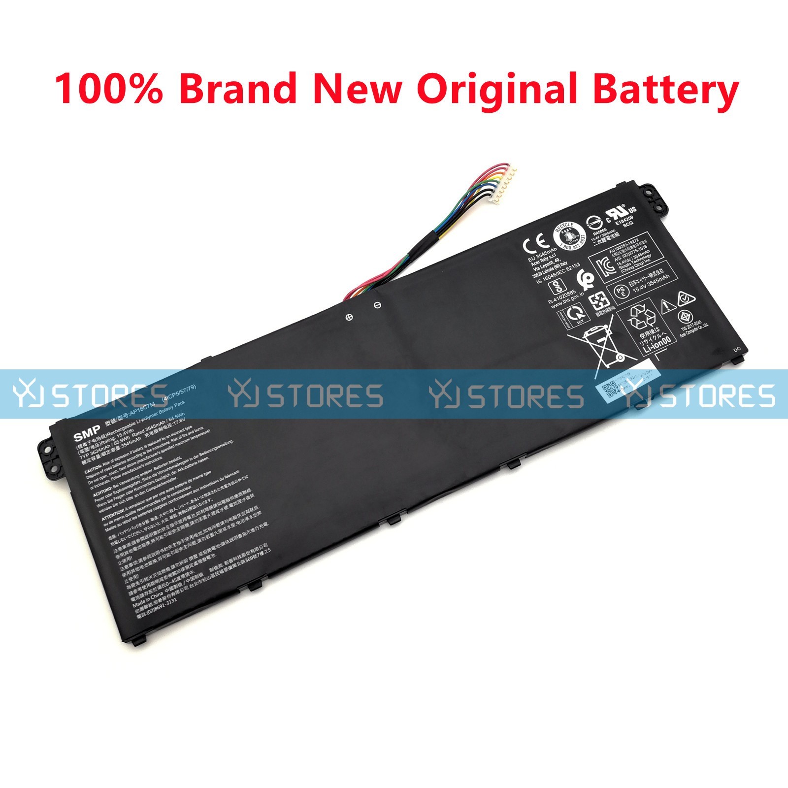 Genuine AP18C7M OEM Battery for Acer SP513-54N Swift 3 SF313-52 Spin 5 SP513-55N