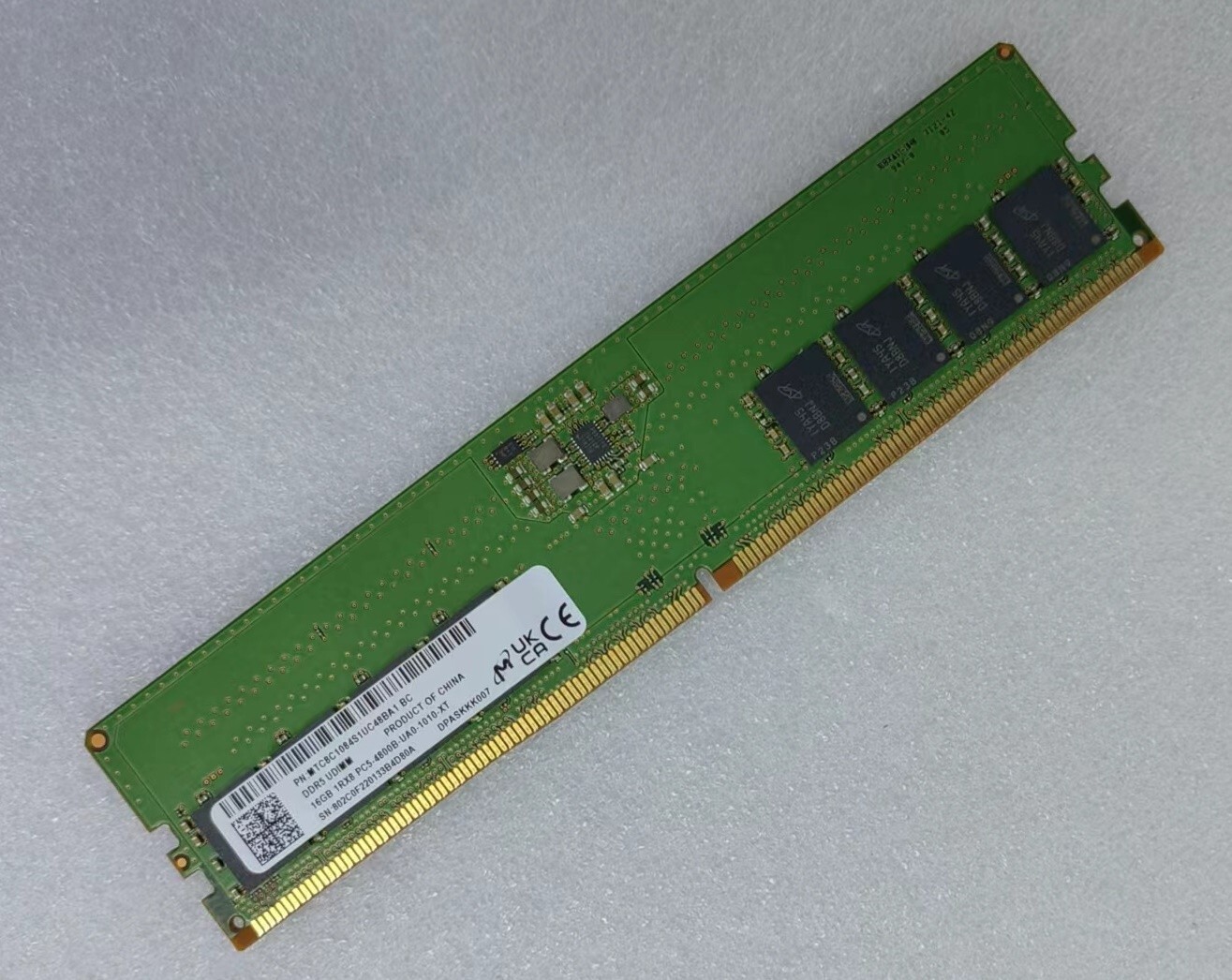 Micron 16GB DDR5 4800 Desktop RAM MT  UDIMM PC5-4800B Non-ECC for DELL HP Lenovo