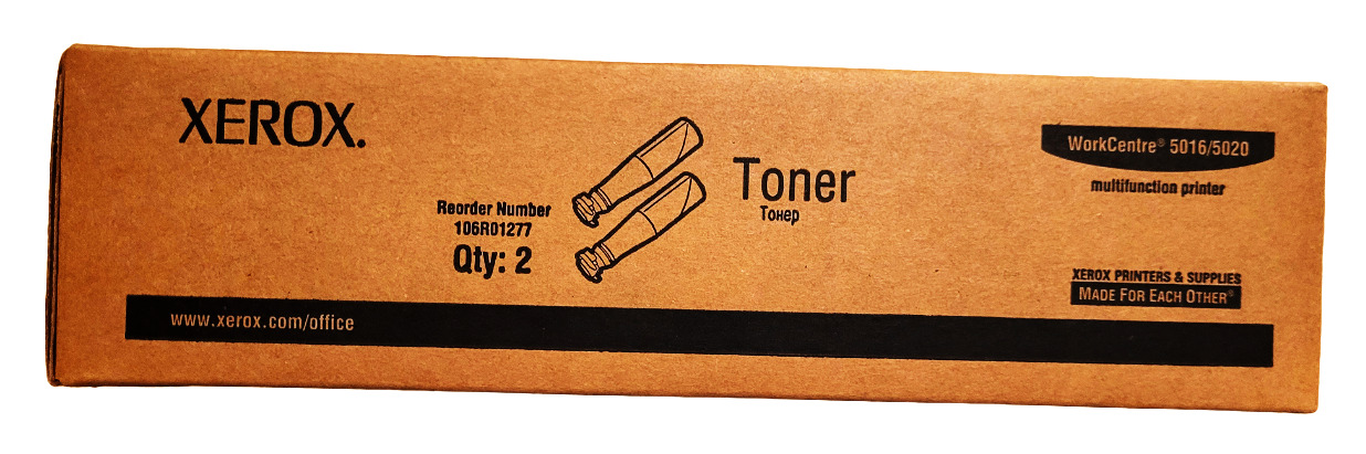 Xerox Toner Cartridge 106R01277 WorkCentre 5016/5020 Qty 2/box Genuin New