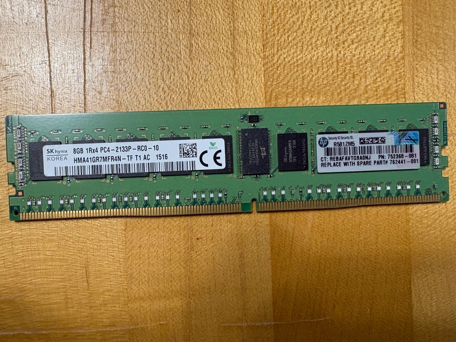 HP 8Gb PC4-2133P-RC0-10 Memory Module