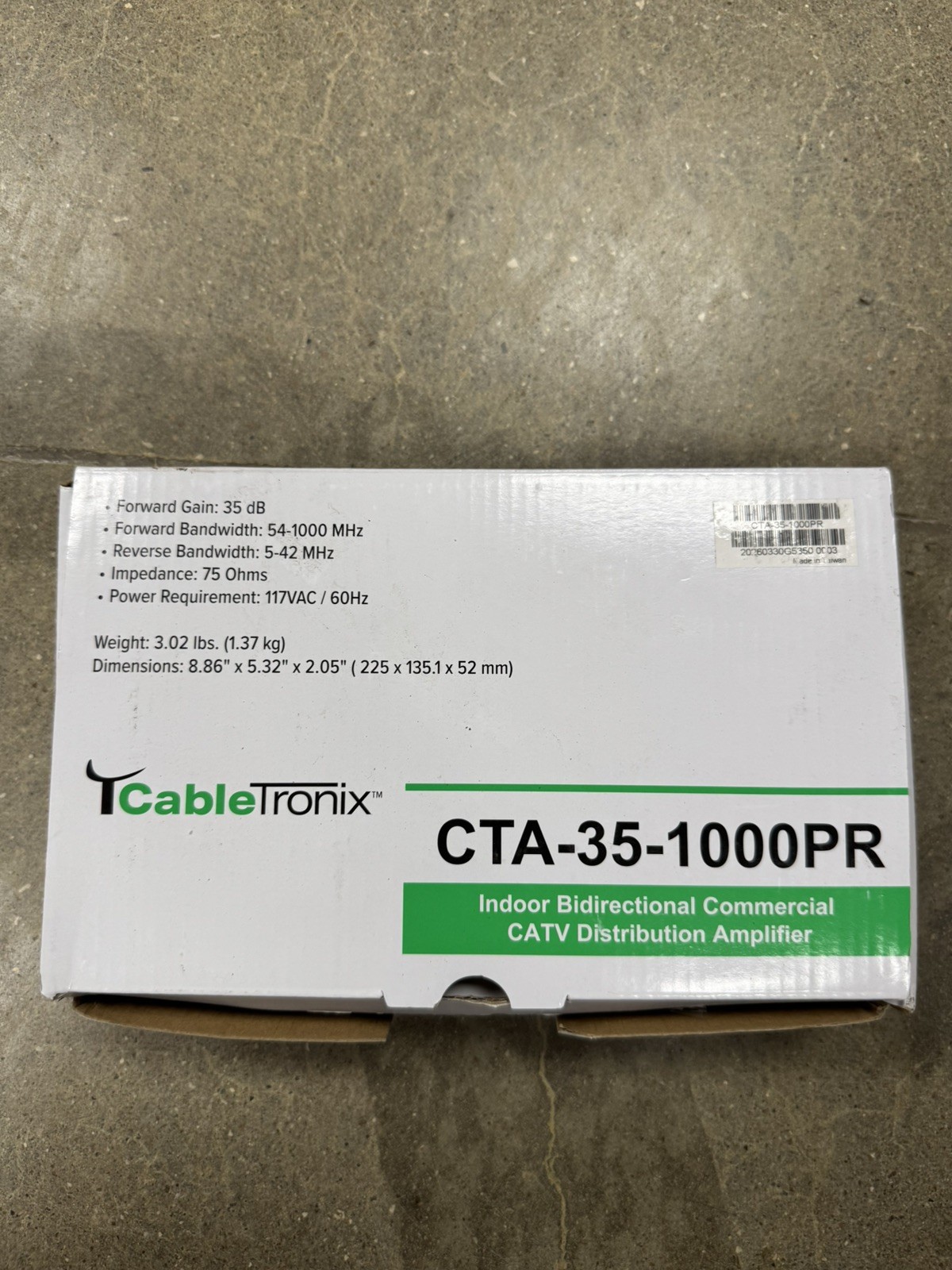 CableTronix CTA-30-550 Distribution Amplifier