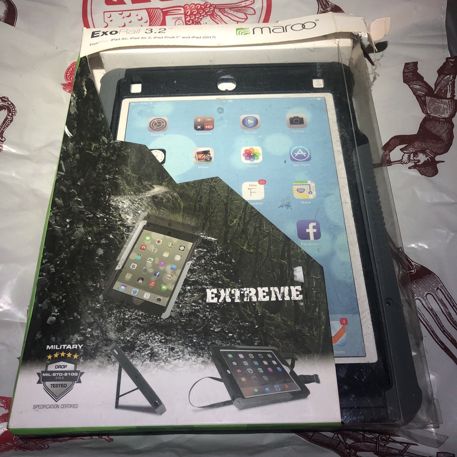 Maroo ExoRail 3.2 Tough Rugged Case Cover for 9.7 inch iPad Air, Air 2, iPad Pro