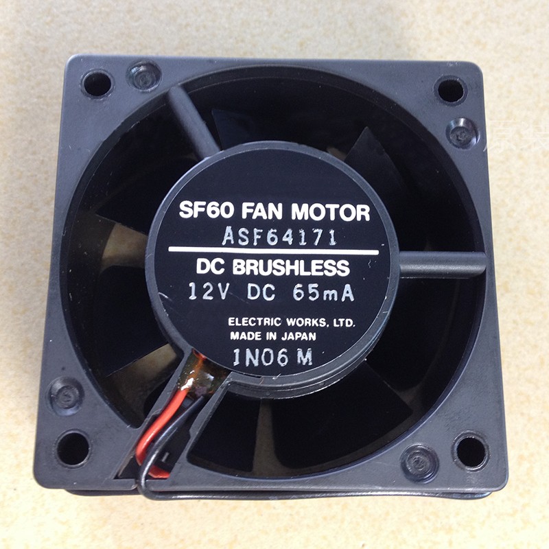 1PCS NEW FIT FOR MATSUSHITA ASF64171 SF60 DC12V 60mm Cooling Fan 2-Wire