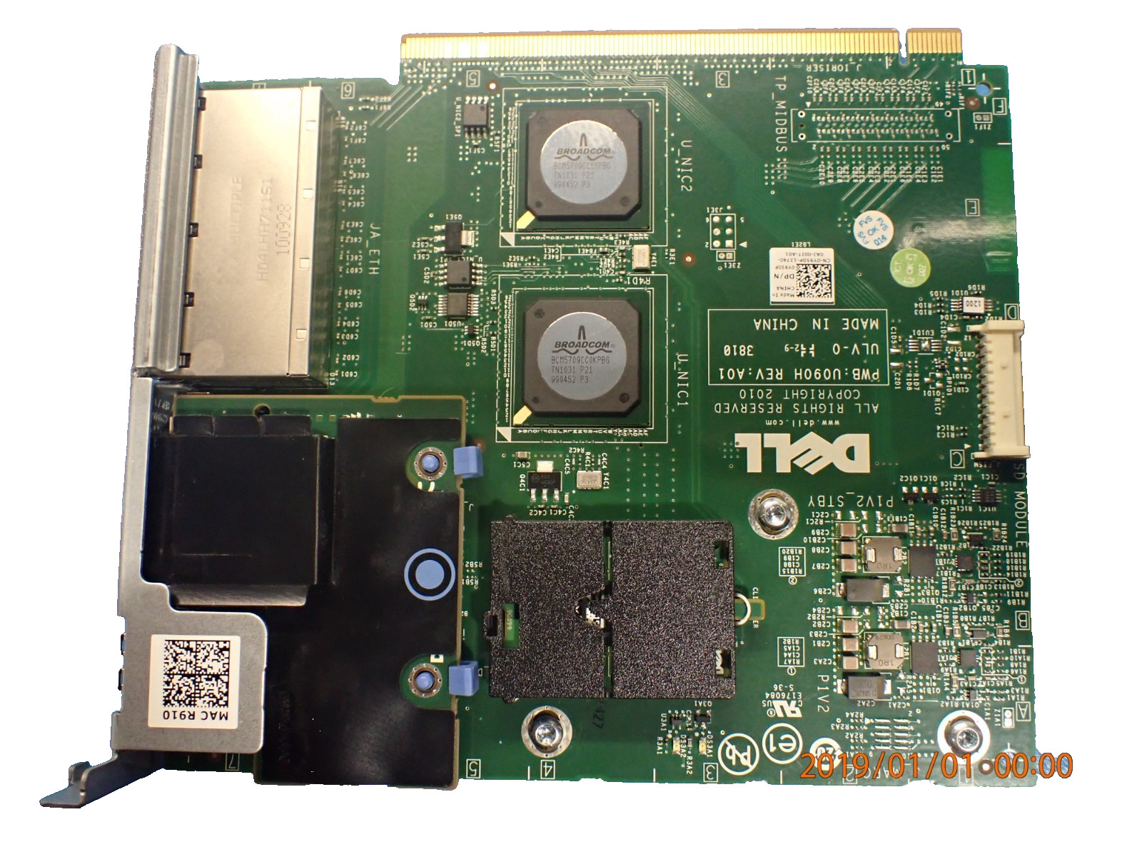 Dell 0Y950P 4-Ports Network 2-Ports USB Riser With Flash Reader AND 2X8gb 00XW5C
