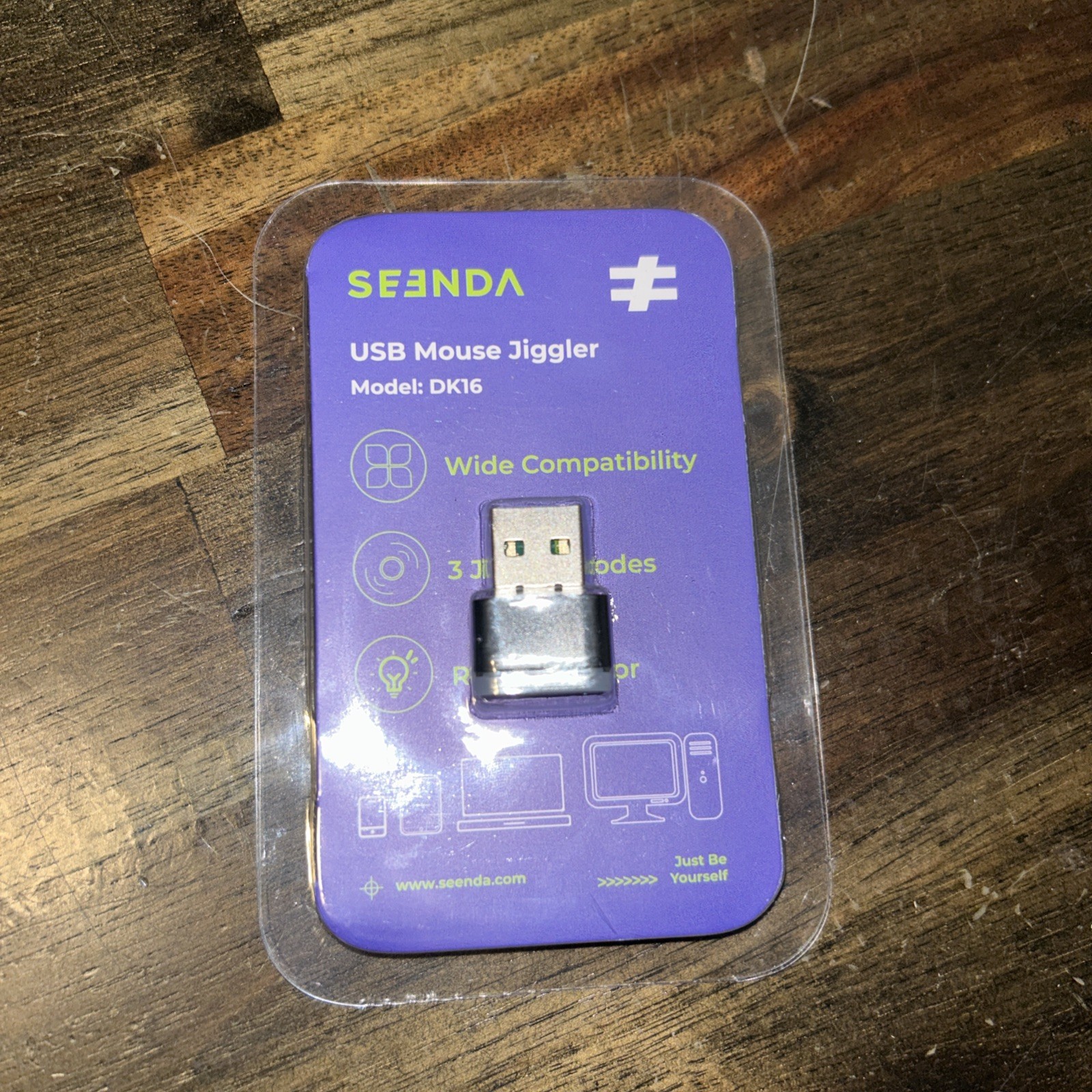 Mouse Jiggler 3 Modes Undetectable Mouse Mover USB Clickable with On/Off SEENDA