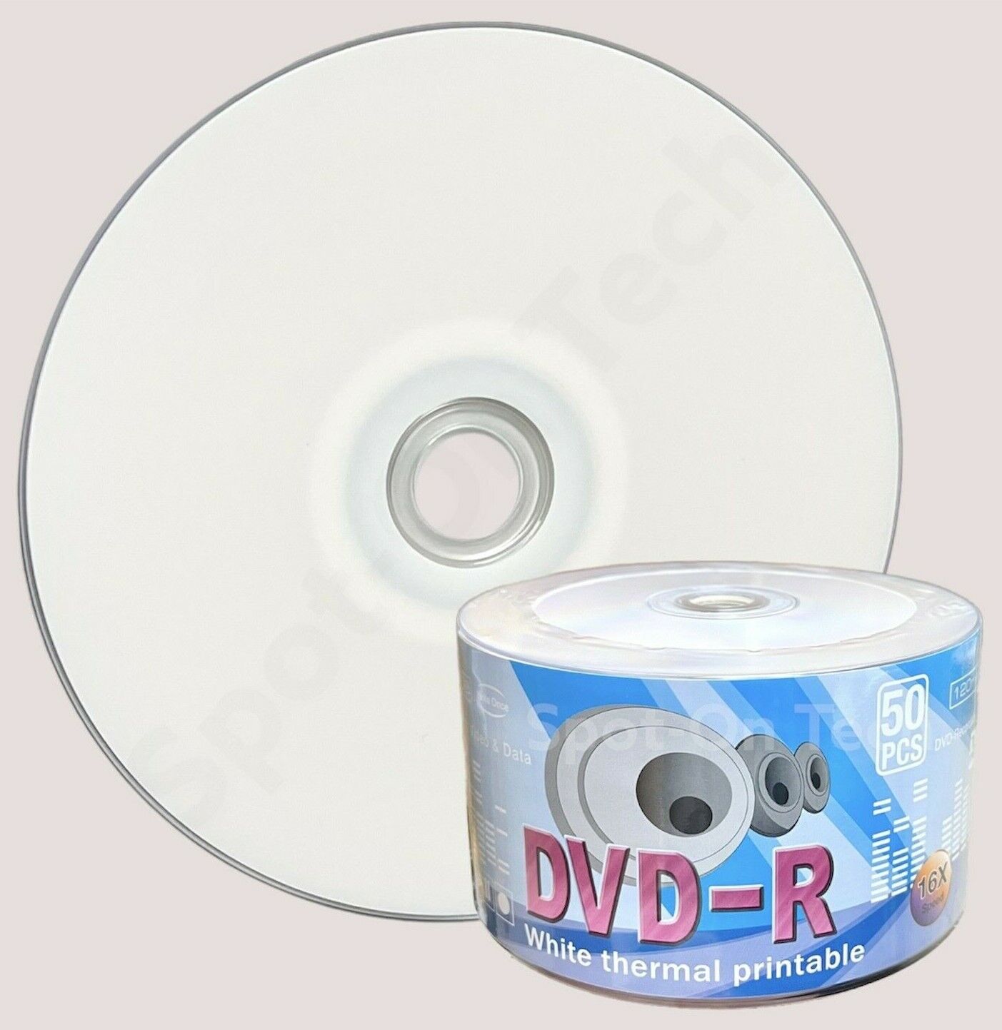 LSK DVD DVD-R White thermal Blank Disc 16X 4.7GB/120Min Duplication Grade - Lot