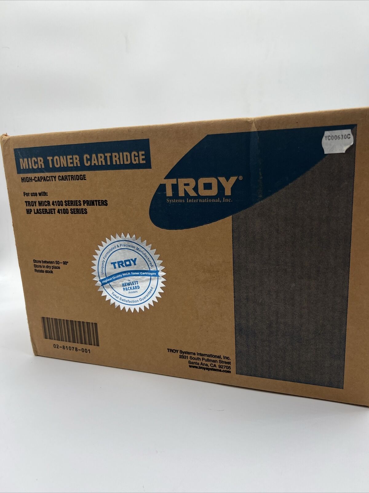 New Genuine Troy MICR 4100 Black Micro Toner High Capacity Printer Cartridge 