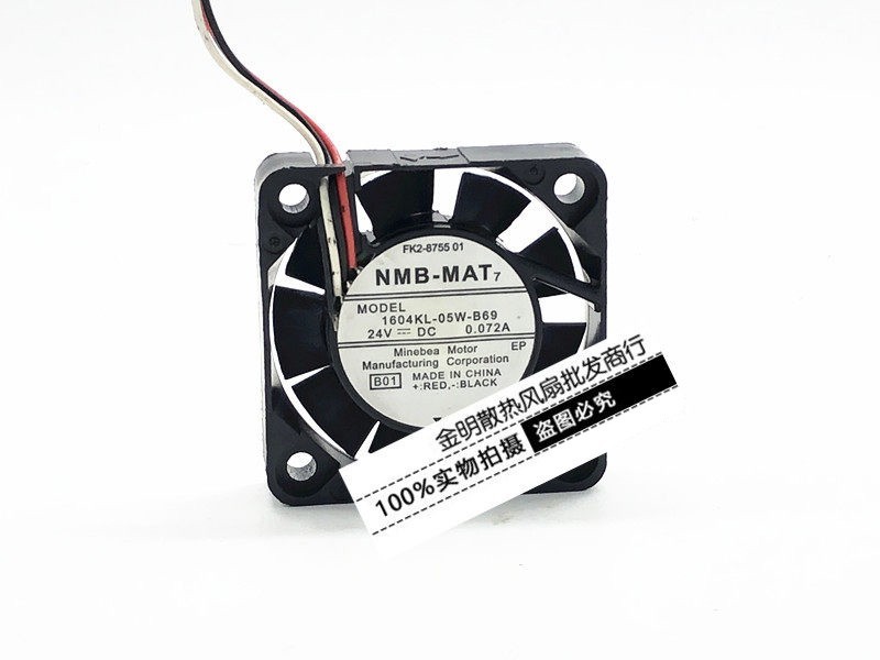 1PCS NMB 4010 1604KL-05W-B69 24V 0.072A Inverter Cooling Fan