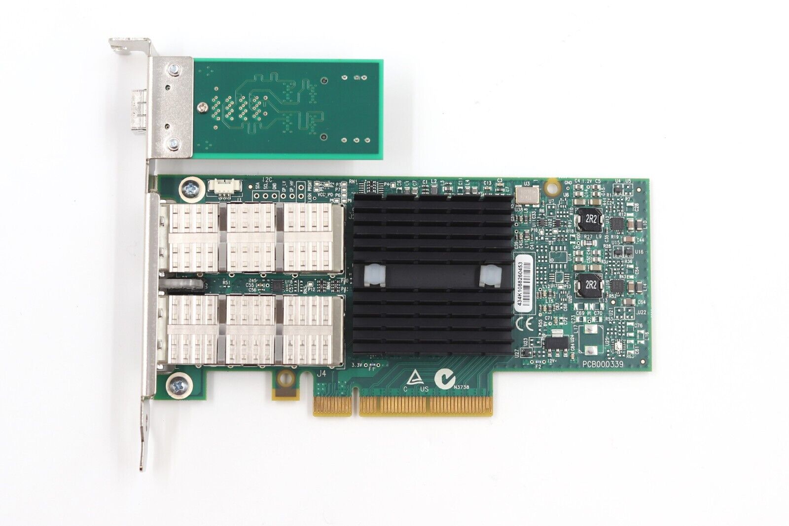 Mellanox CX354A Dual-Port 10GbE SFP PCIe Network Adapter P/N:MCX354A-QCBT Tested
