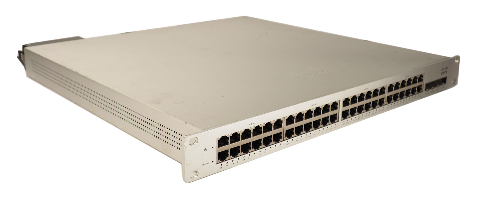 Cisco Meraki MS320 48FP MS320-48FP-HW 48 Port 4 SFPSwitch w1025W PSU   Unclaimed