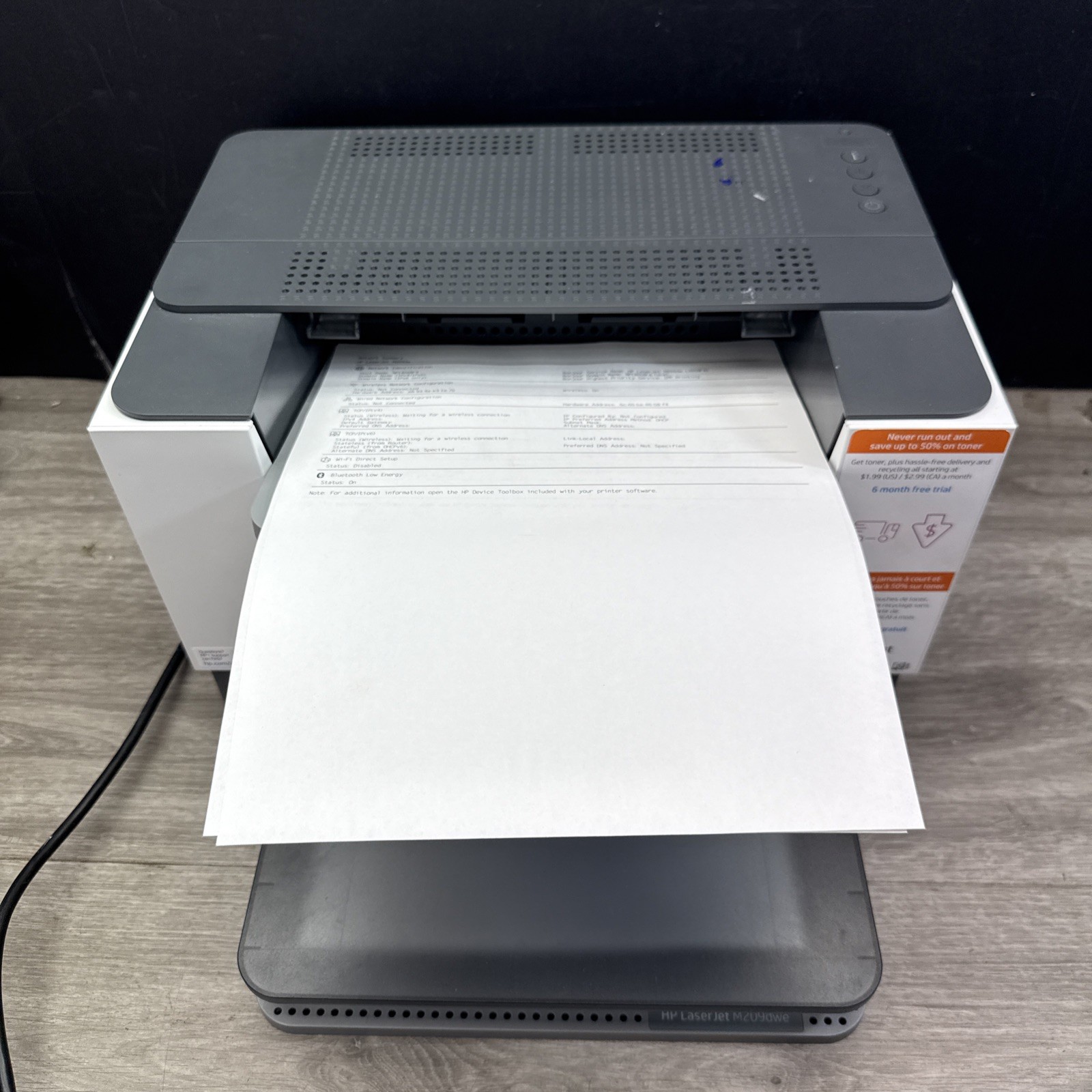 HP LaserJet M209dwe Monochrome Wireless Laser Printer Only 983 Pages Printed