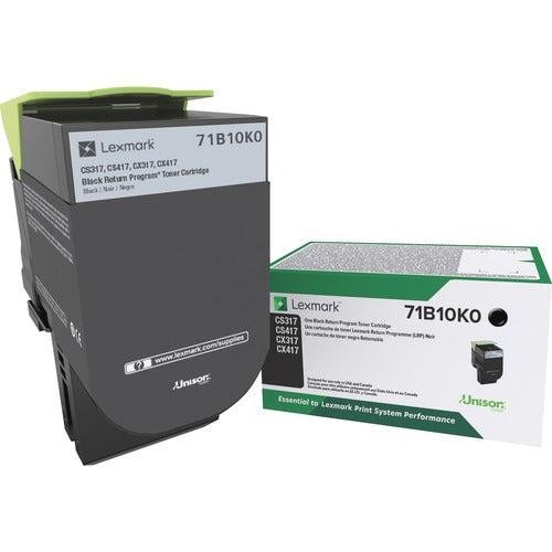 Lexmark Unison Original Laser Toner Cartridge - Black - 1 Each 71B10K0