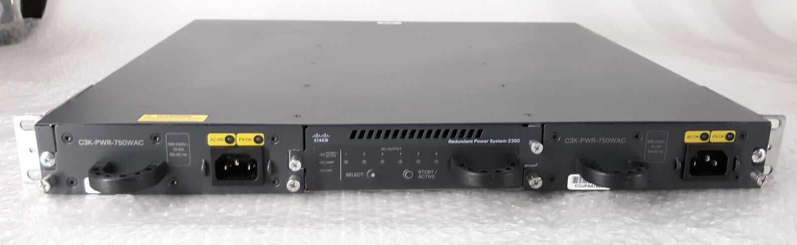 Cisco Redundant Power System 2300 PWR-RSP2300 V02 w/ Ears + 2x 750WAC PSU