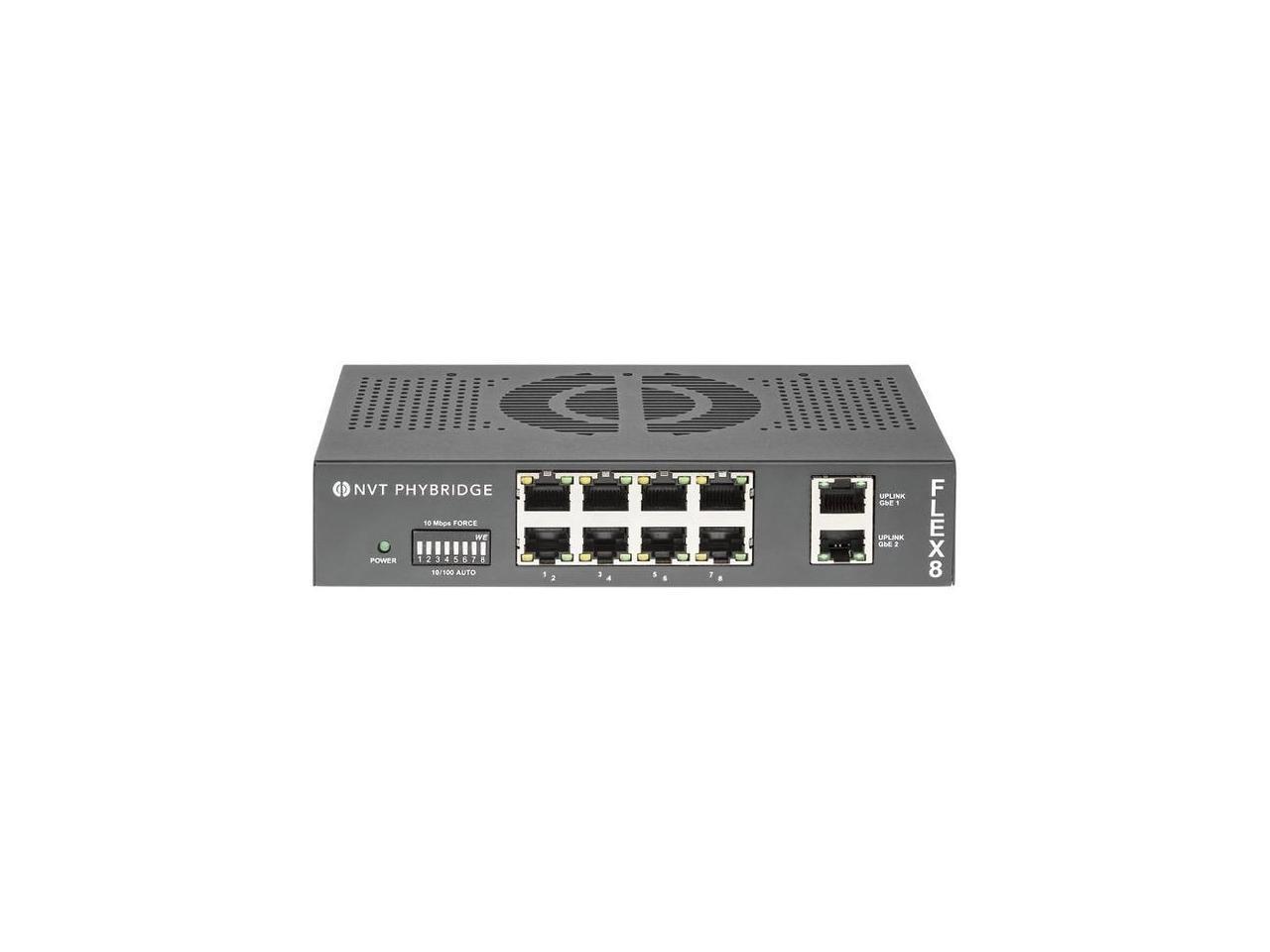 NVT Phybridge FLEX8 Unmanaged Switch