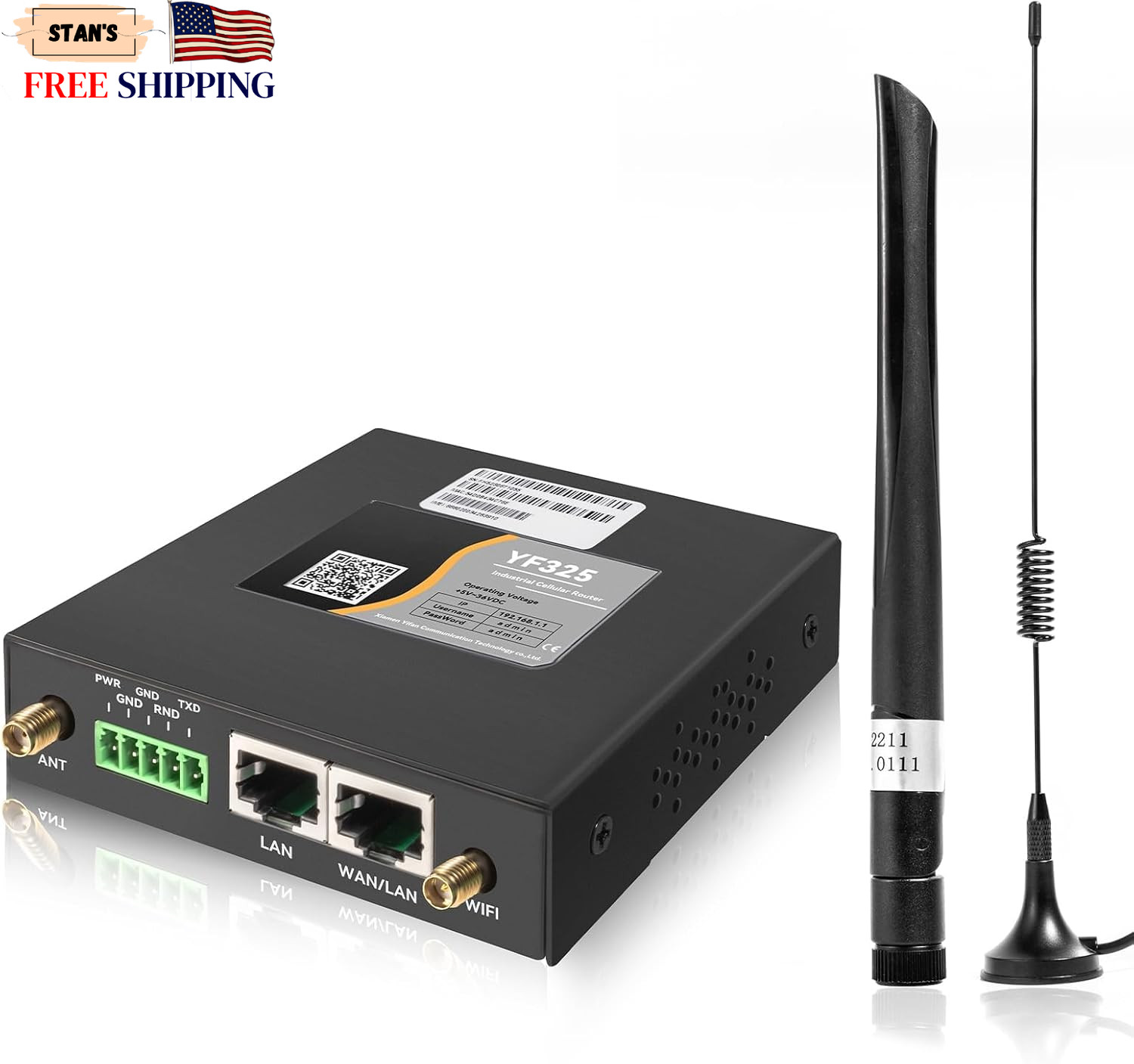 Unlocked 4G LTE VPN Router with Dual SIM RS232 External Antenna 