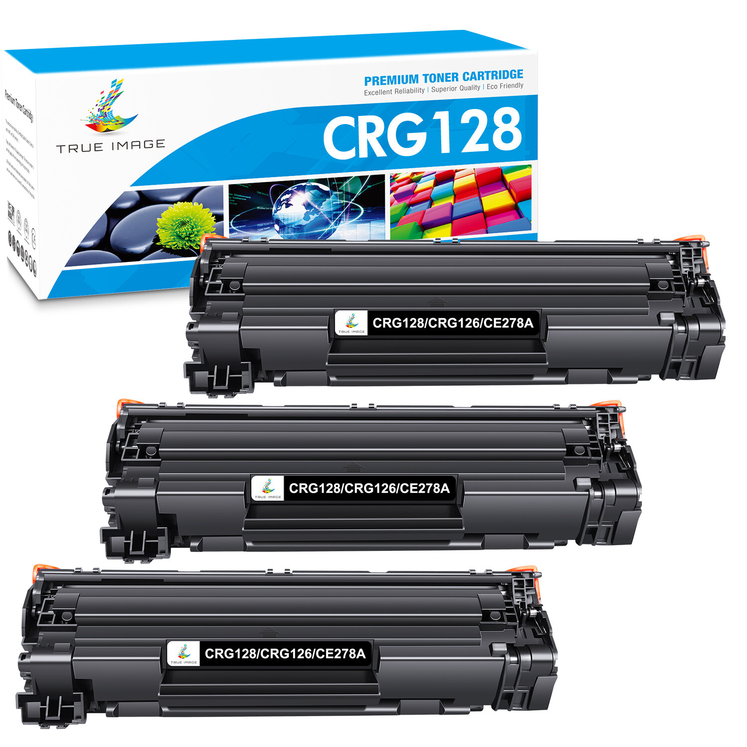3PK CRG 128 Toner For Canon 128 ImageCLASS D530 D550 MF4770N MF4570dw MF4550