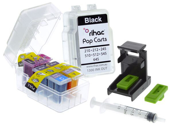 RIHAC Pop Cart Ink Insert suits Canon TS3660 TS3665 PG-645 CL-646 cartridge DIY