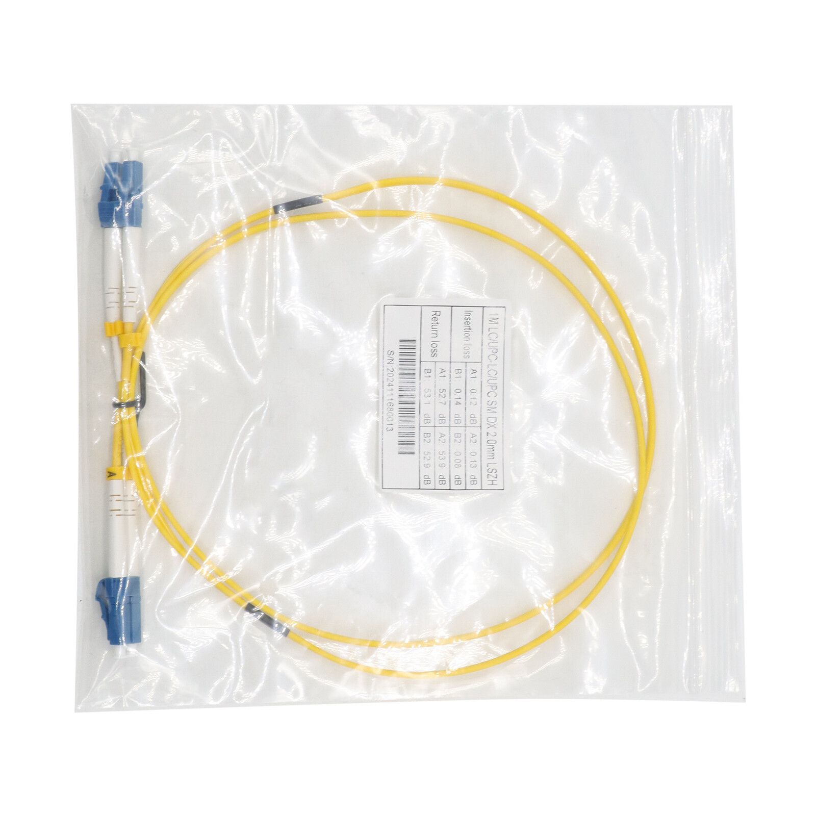 LC UPC to LC UPC Duplex Single Mode 9/125 Fiber Optic Optical Patch Cable US 
