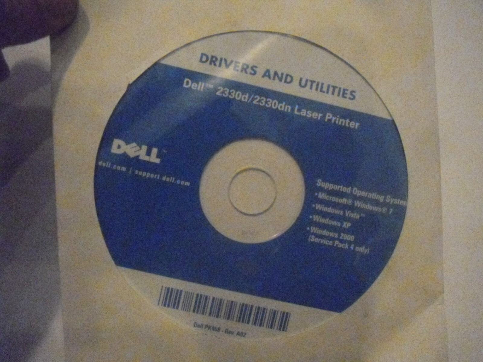 Genuine Dell 2330d 2330dn Setup Installation CD ROM Software CD Disk