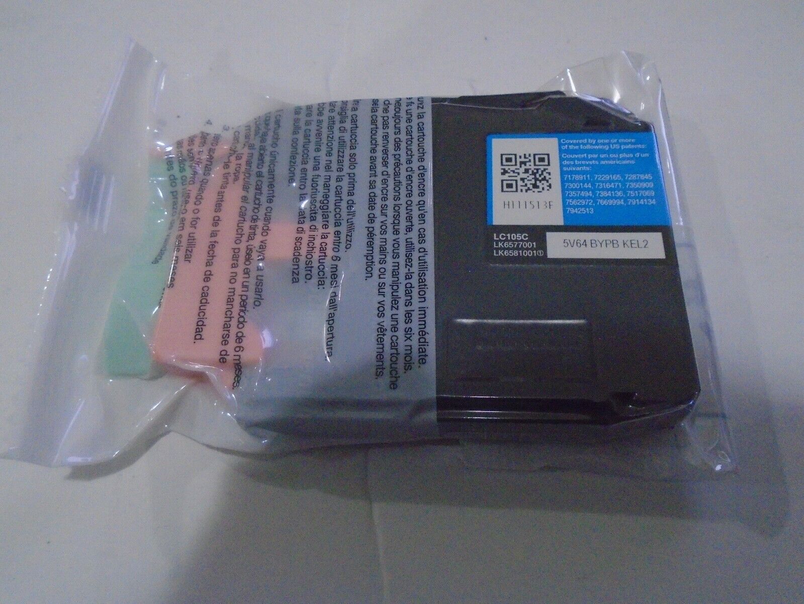 Genuine Brother LC105C XXL Super High Yield Cyan Ink Cartridge SEALED Bag lb