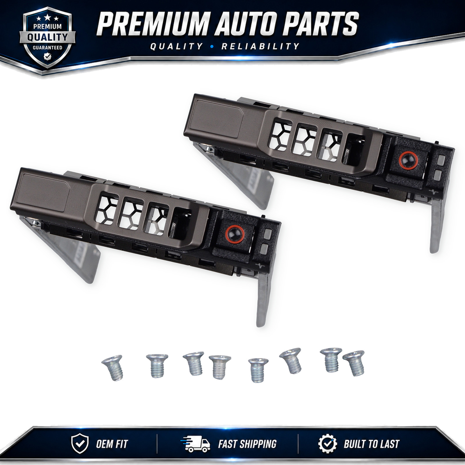 2X Server 2.5in Drive Caddy Trays For Dell PowerEdge R430 R630 R730 G176J Set