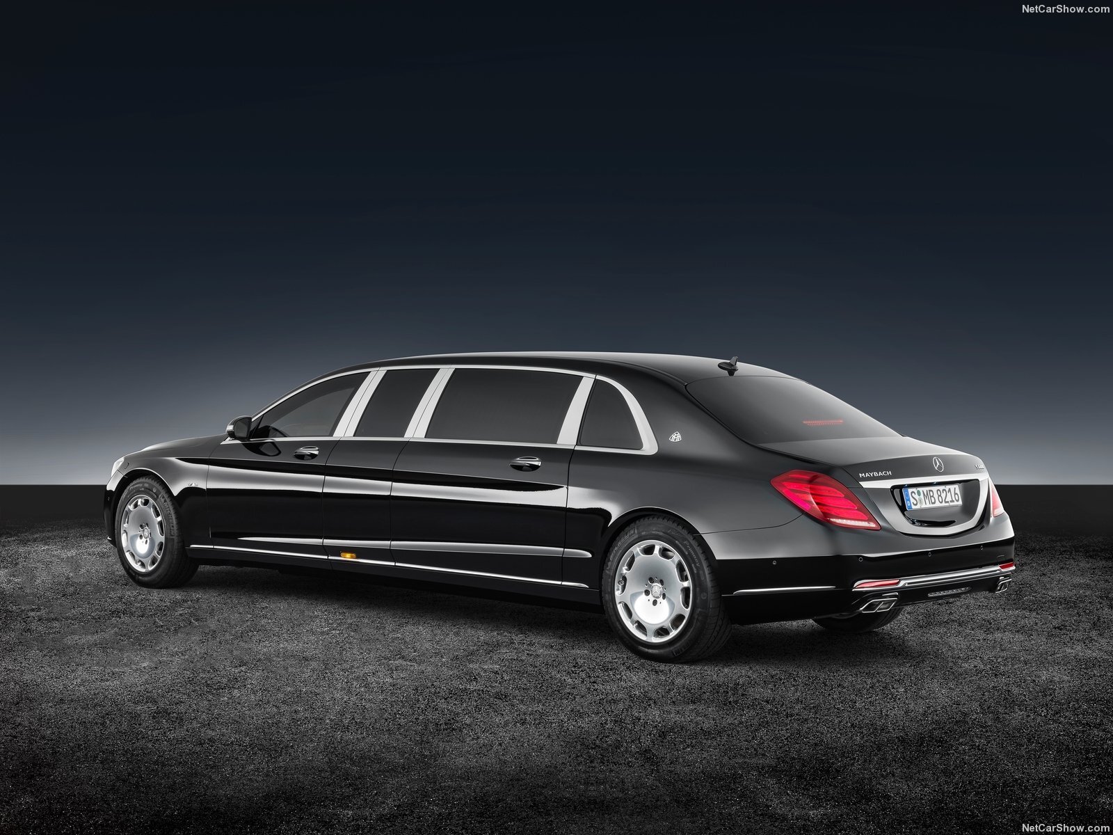 Cars mercedes benz s600 pullman maybach guard Desk Mat Stitched