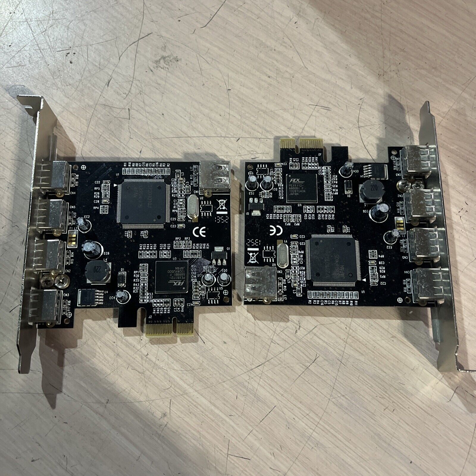 LOT OF 2 STARTECH PEX400USB2 5 USB 2.0 EXPANSION INTERNAL PCI EXPRESS ADAPTER