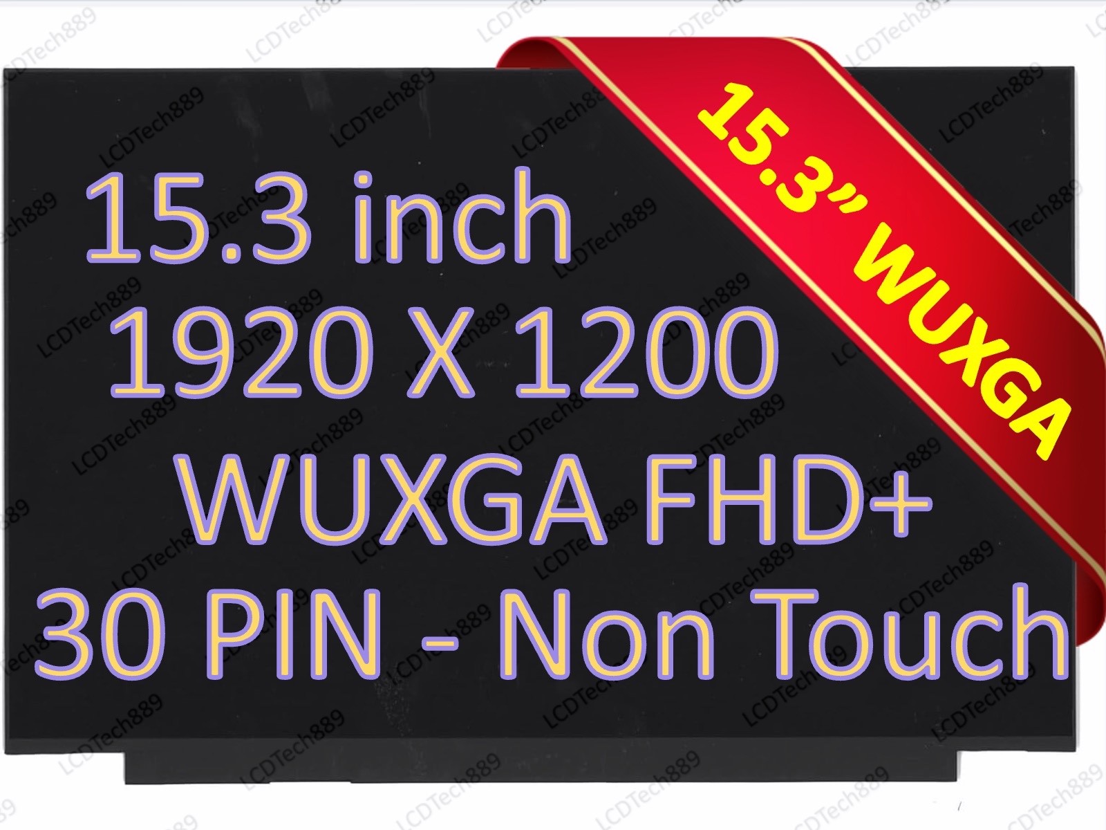 B153UAN03.0 Led Lcd Screen Panel 15.3" WUXGA 1920x1200 30 Pin