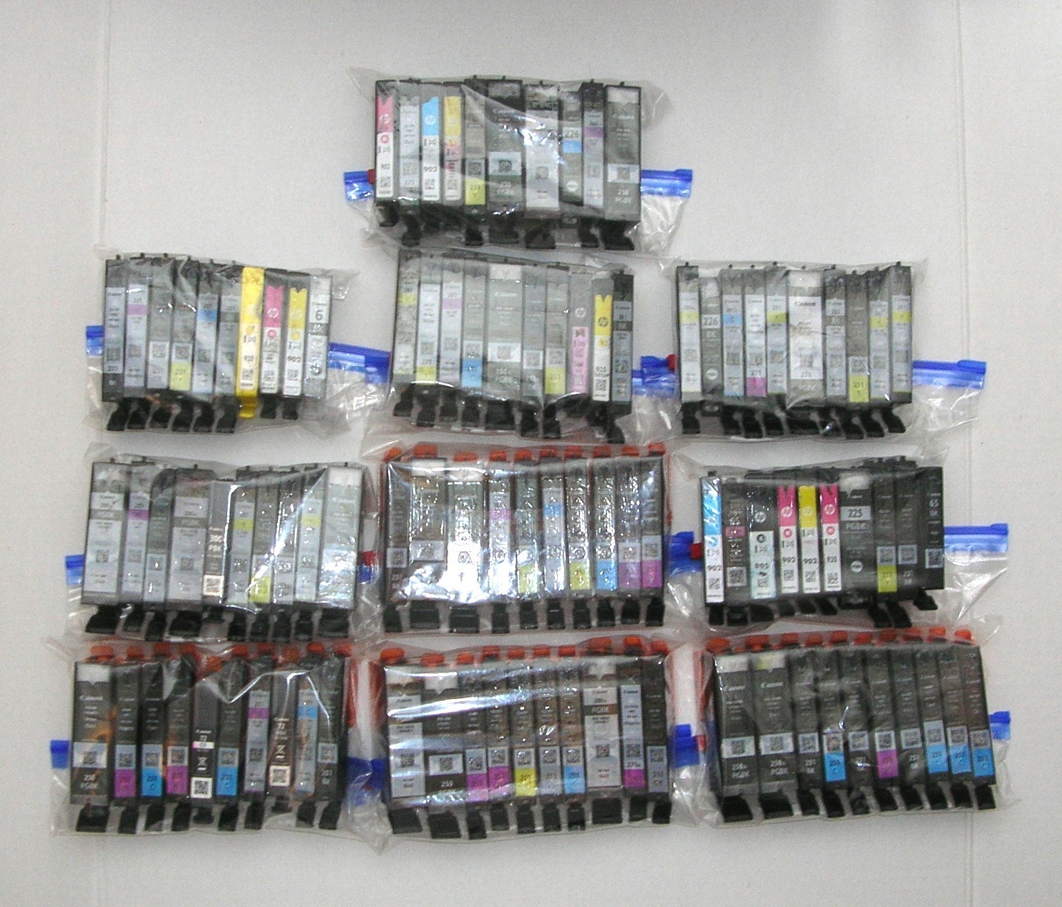 (Lot of 100) Empty Ink Cartridges STAPLES, OFFICE DEPOT, MAX REWARDS MIXED $200