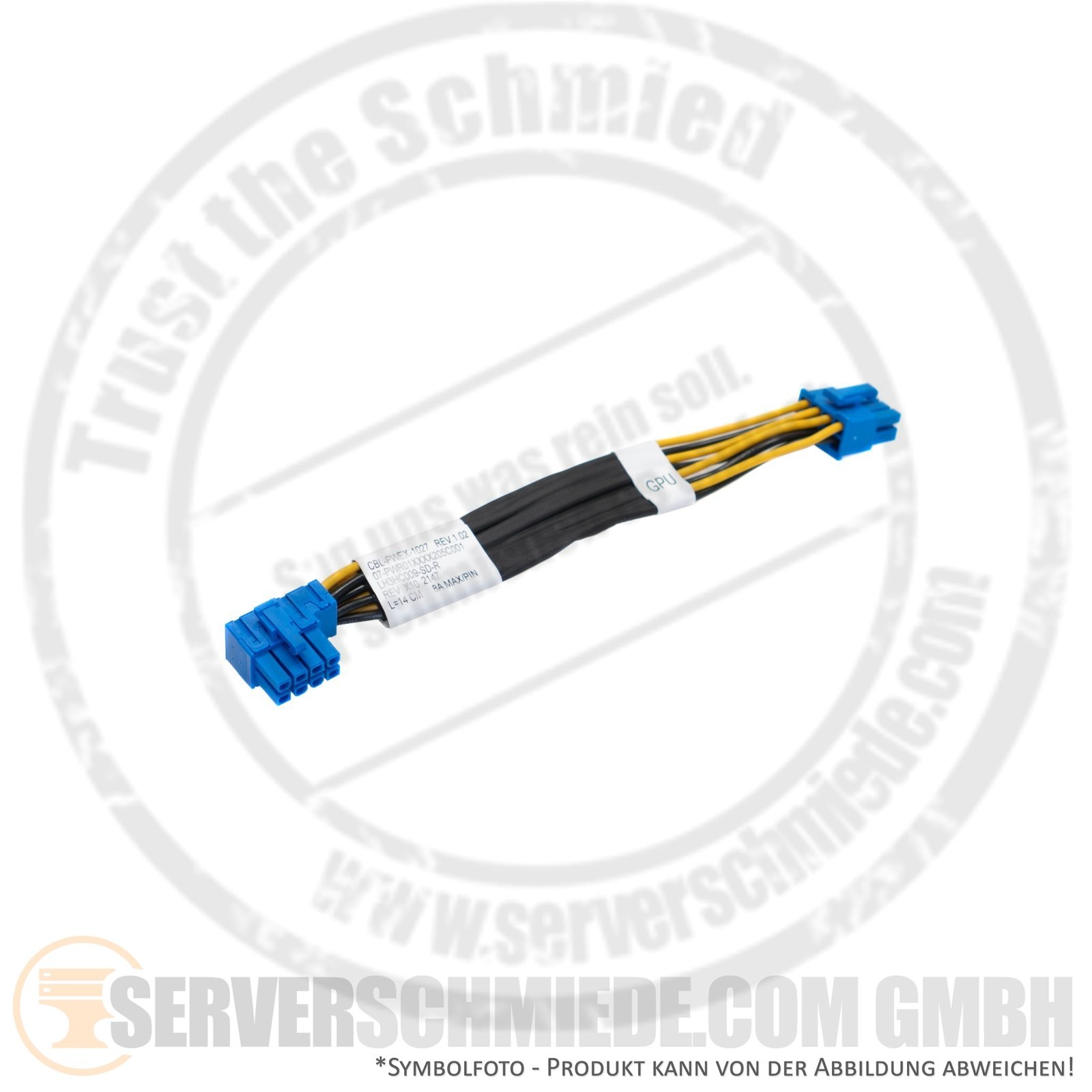 Supermicro 10cm GPU cable cable 1x 8-pin EPS to 1x 8-pin EPS CBL-PWEX-1027
