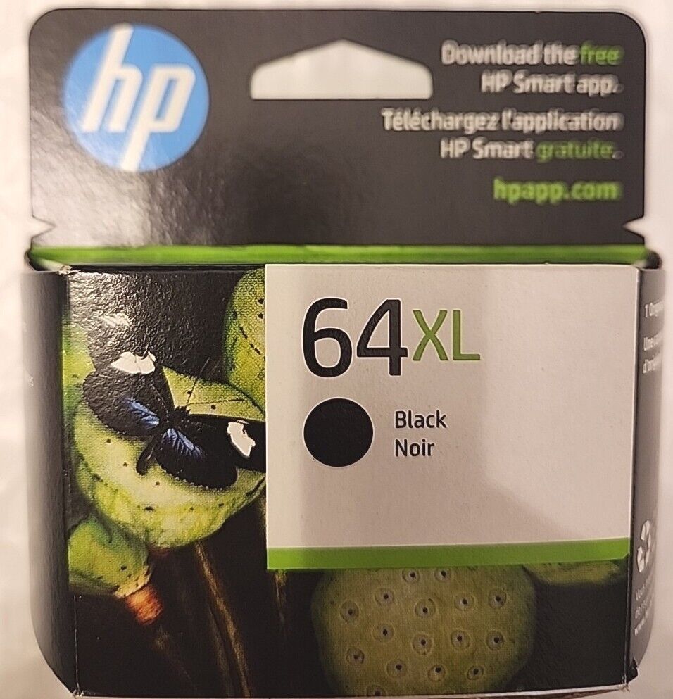 HP  64XL BLACK ⚫️ (N9J92AN) GENUINE INK CARTRIDGE. (EXP.2025) BRAND NEW 