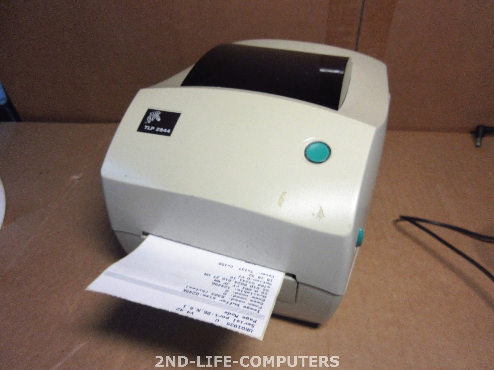 TESTED - Zebra TLP-2844 USB 203DPI Thermal Label Printer USB PARALLEL INCL PSU