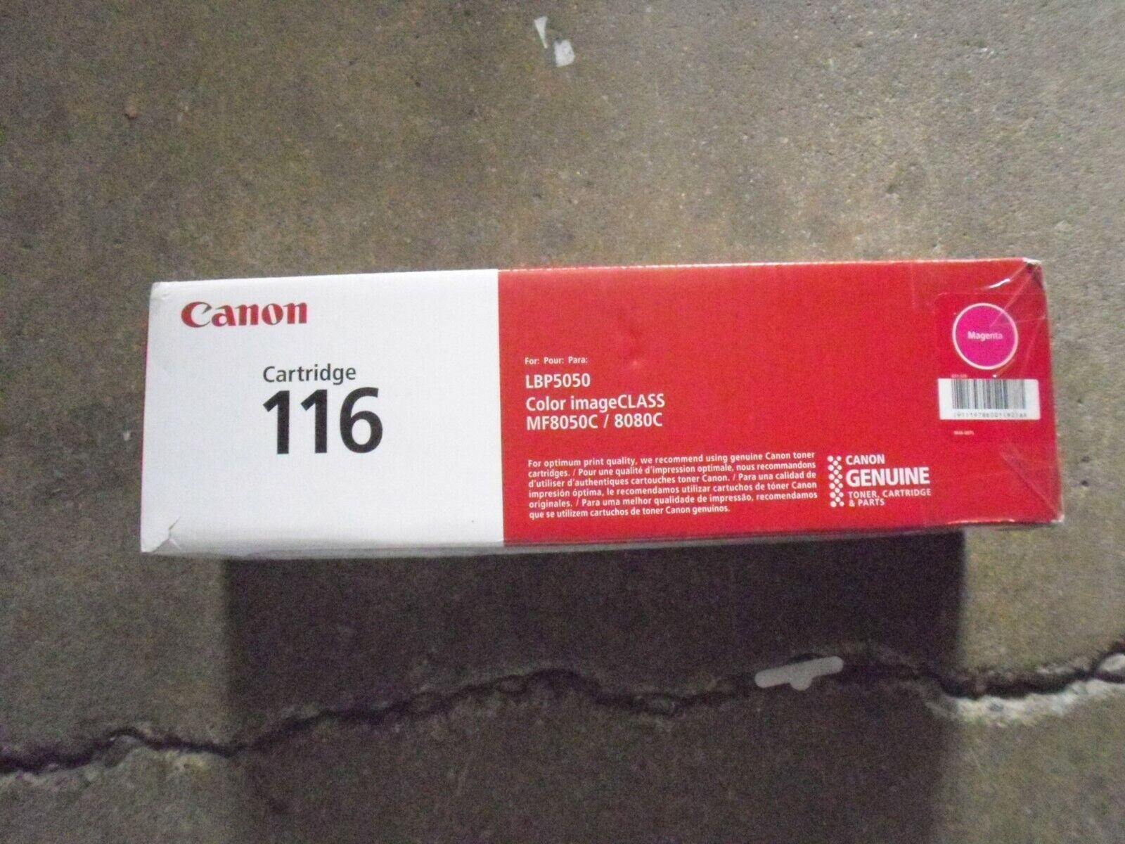 New  Genuine Canon LPB5050 Color ImageClass MF8050c 8080C Magenta toner  116  